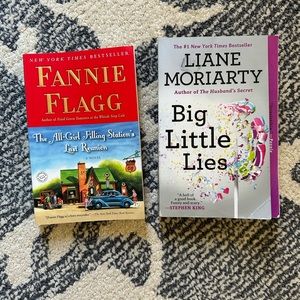 📕big little lies liane moriarty & all-girls filling station book bundle fiction